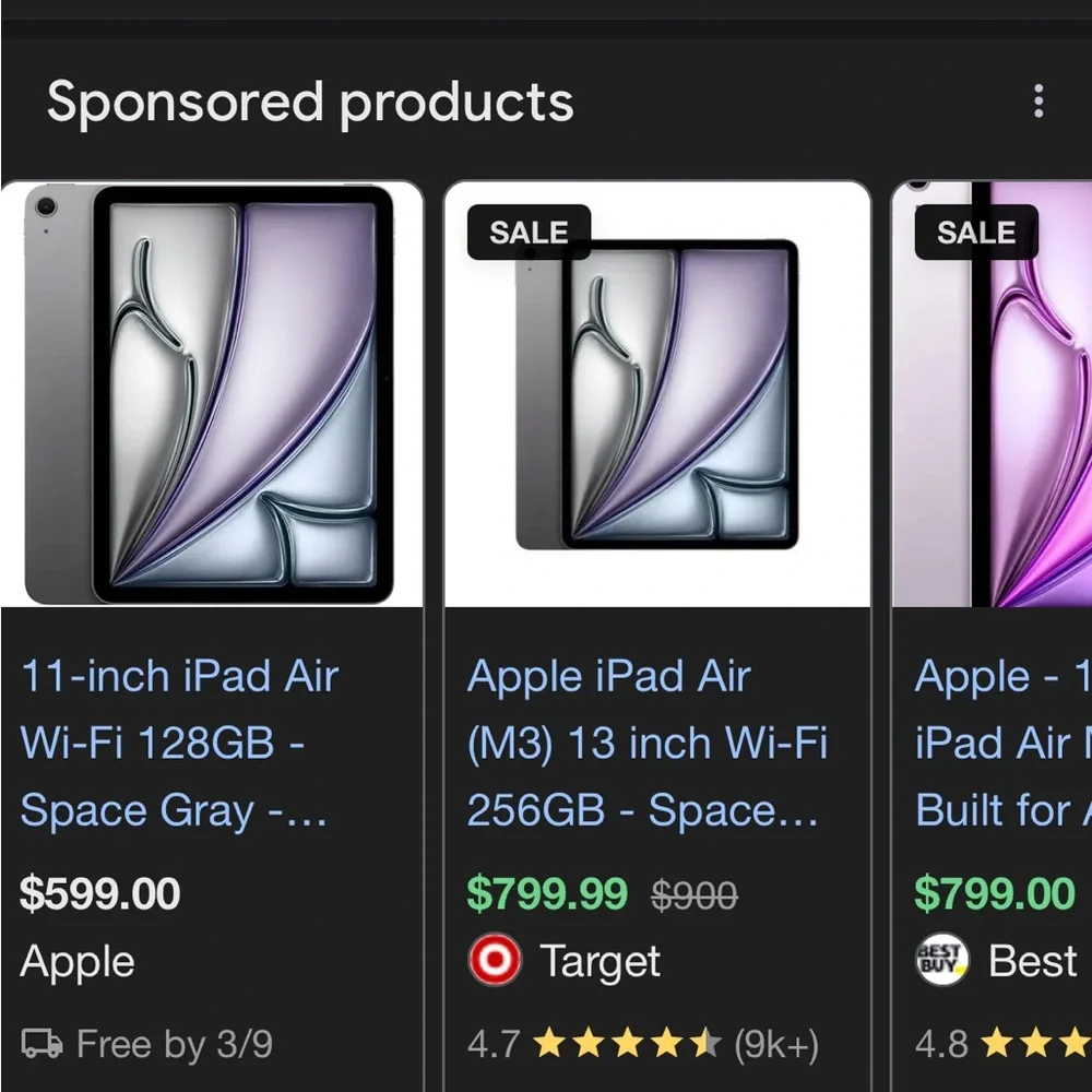 Apple iPad Air silver 128 gb